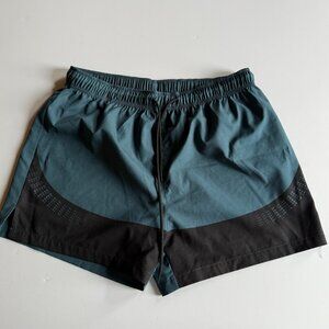 SHEIN Men's Teal Blue & Black Performance Shorts – Size Large